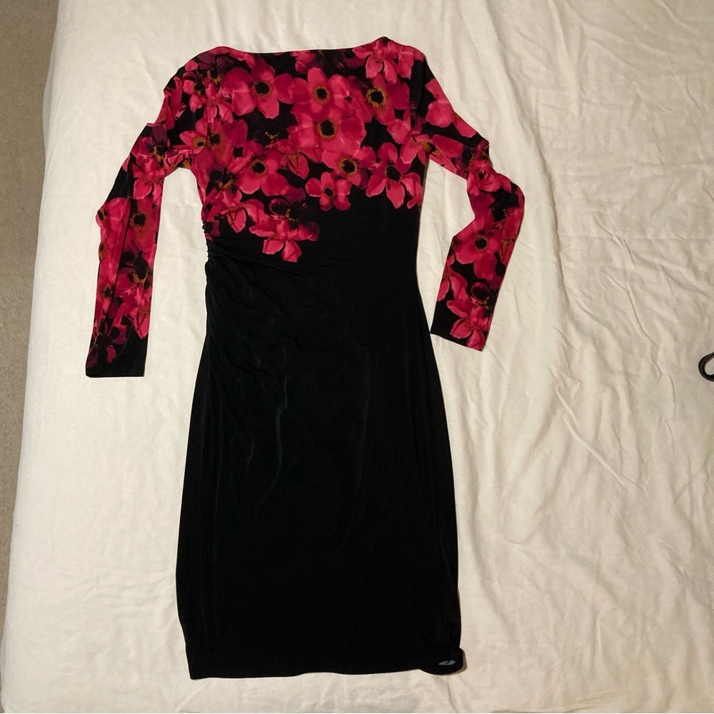 Lauren Ralph Lauren Floral Long Sleeve Sheath Dress | Wrinkle Resistant - Picture 7 of 15
